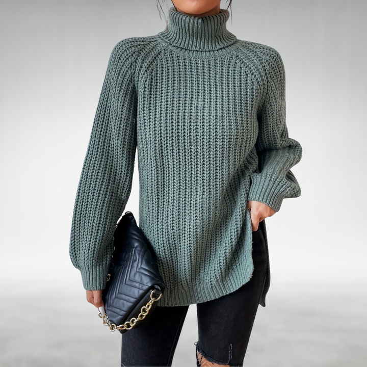 Melena™ Soft Knit Turtleneck Sweater