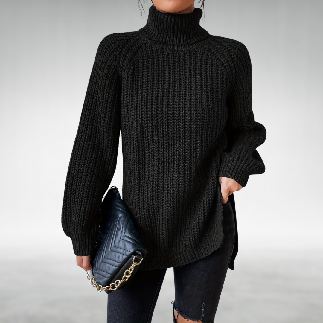 Melena™ Soft Knit Turtleneck Sweater