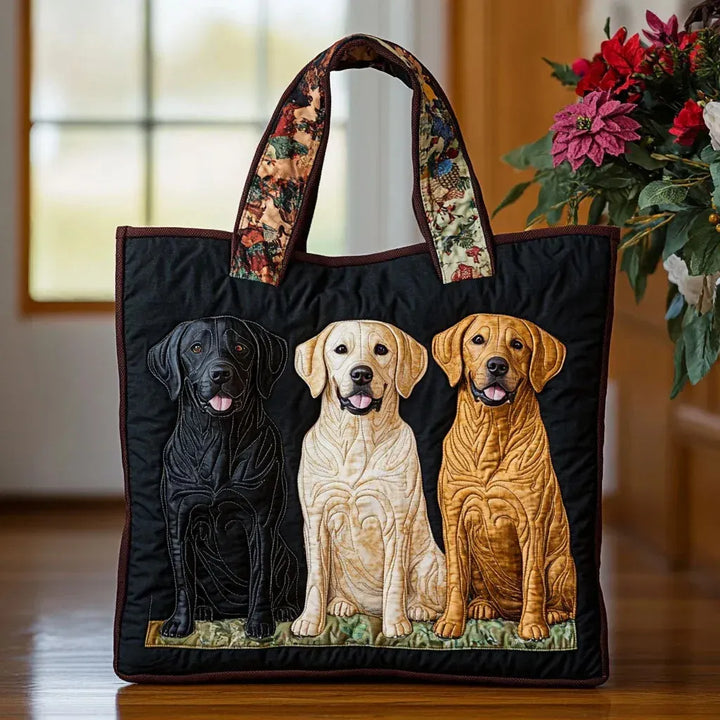 Artisanal Tote Bag - Three Labradors