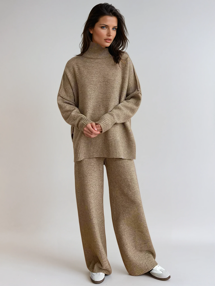 Amelia | Soft Knit Turtleneck Lounge Set