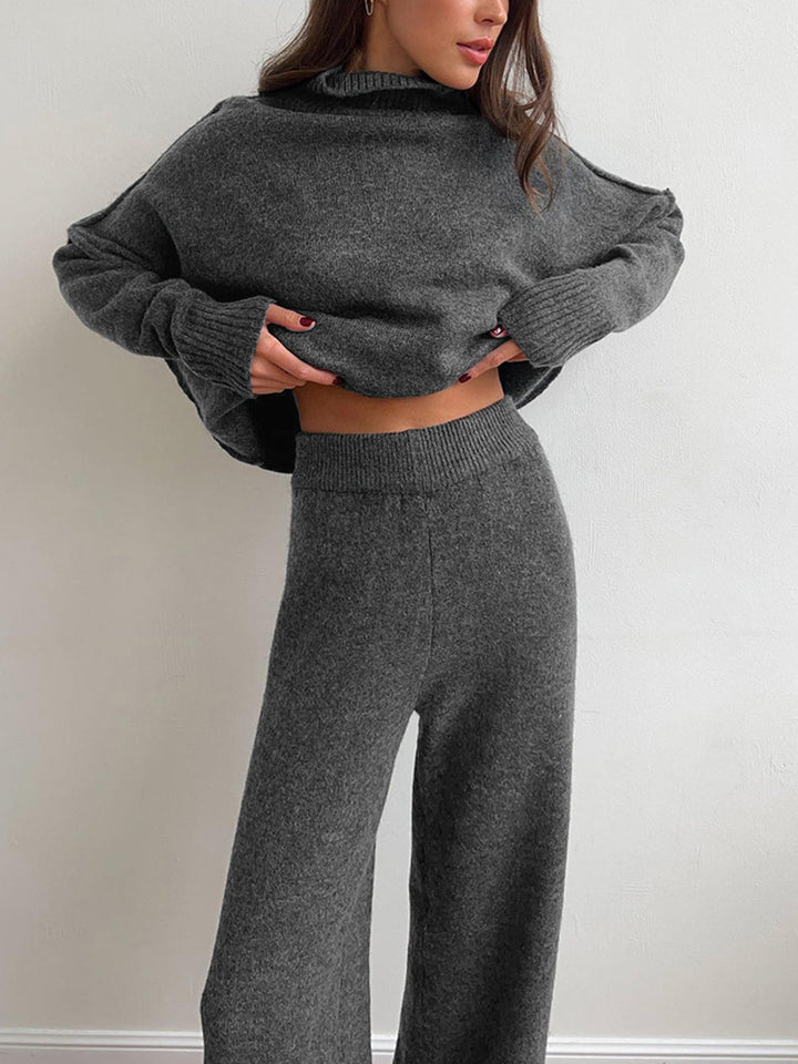 Amelia | Soft Knit Turtleneck Lounge Set