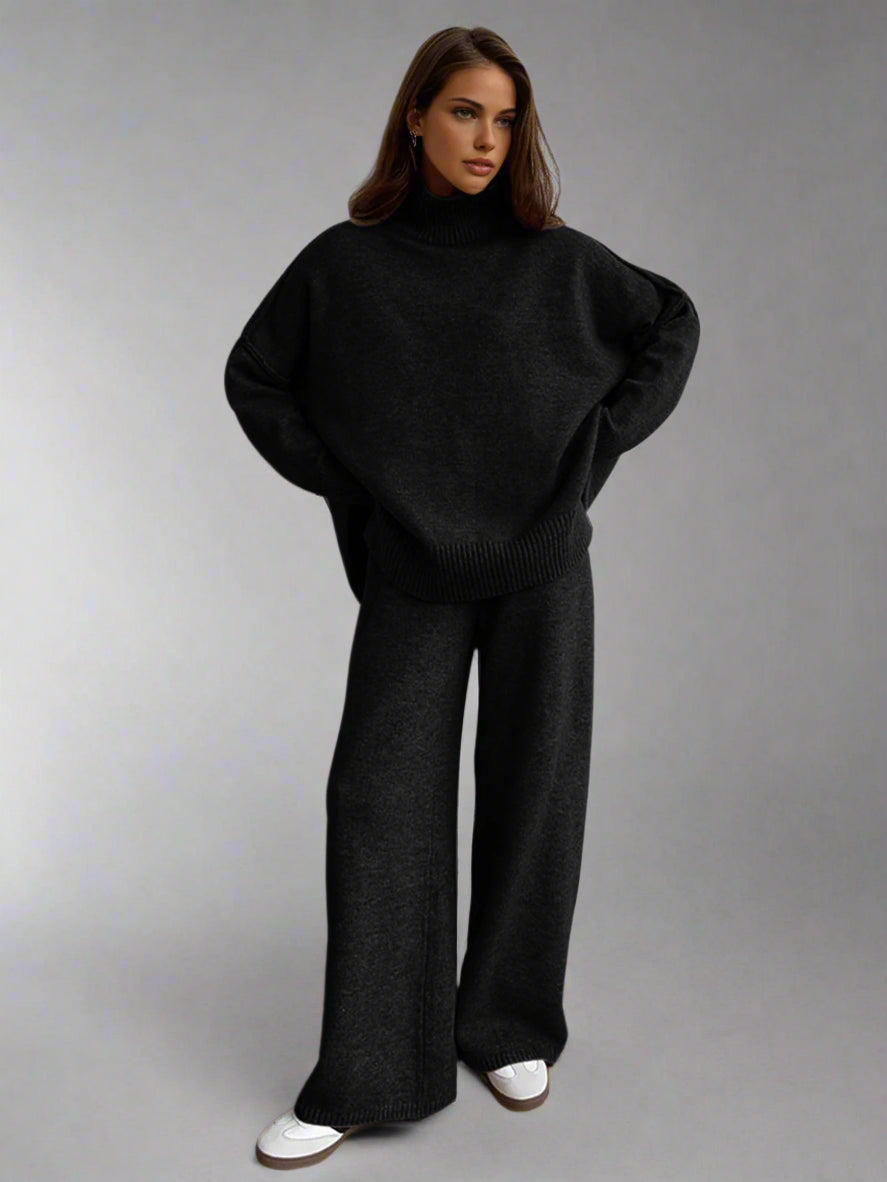 Amelia | Soft Knit Turtleneck Lounge Set