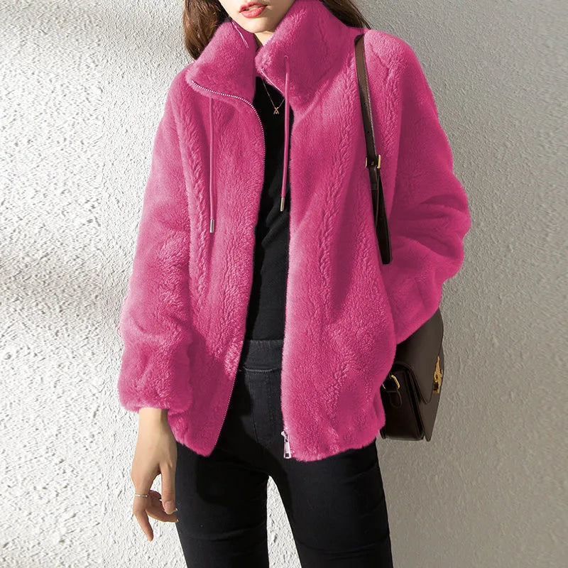 Mila | Plush Teddy Zip Jacket