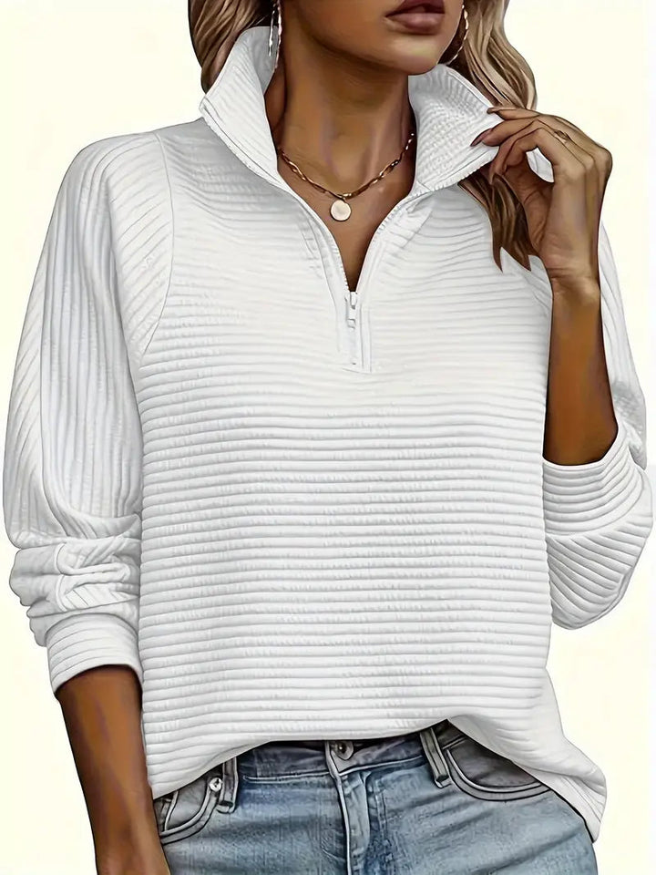 Michaela | Women's Half Zip Funnel Neck Sweater