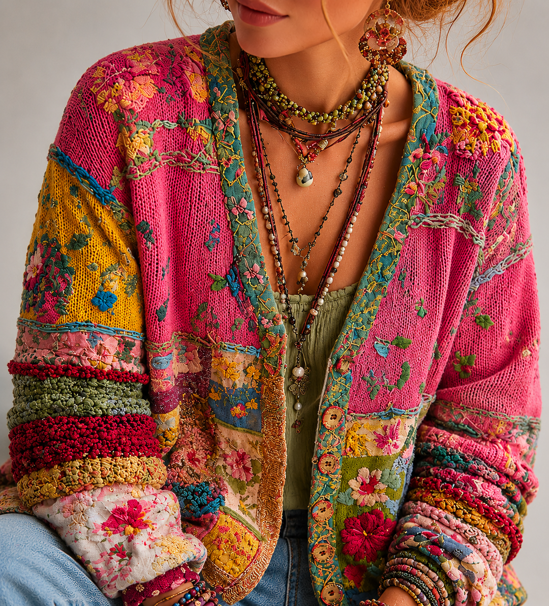 Milla| Boho Knit Jacket